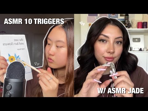 ASMR doing each other’s favourite triggers with @ASMRJADE 💜