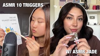 ASMR doing each other’s favourite triggers with @ASMRJADE 💜