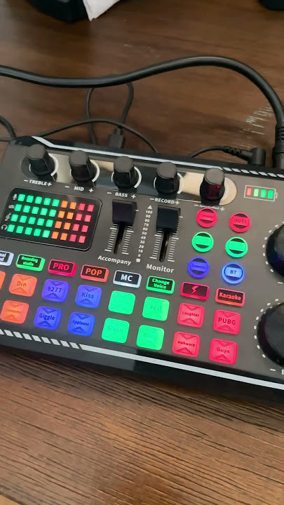 Temu F998 Live Sound Card Audio Mixer, Podcast Audio Interface