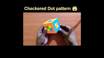 4 by 4 cube checkered dot pattern short video😱#4by4 #cubing #checkered #pattern #shorts