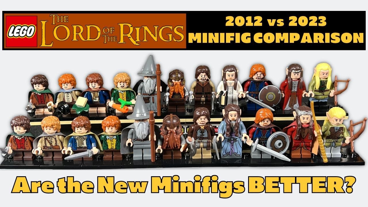 LEGO Lord of the Rings MINIFIG COMPARISON (2012 vs 2023) - YouTube