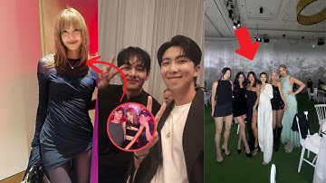 The moment LISA, Jisoo & Rose interact with Taehyung at Paradise Art Night – Frieze Seoul 2025