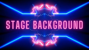 Neon Laser Lights Stage Background Show - Motion Graphics Animated Background Video HD