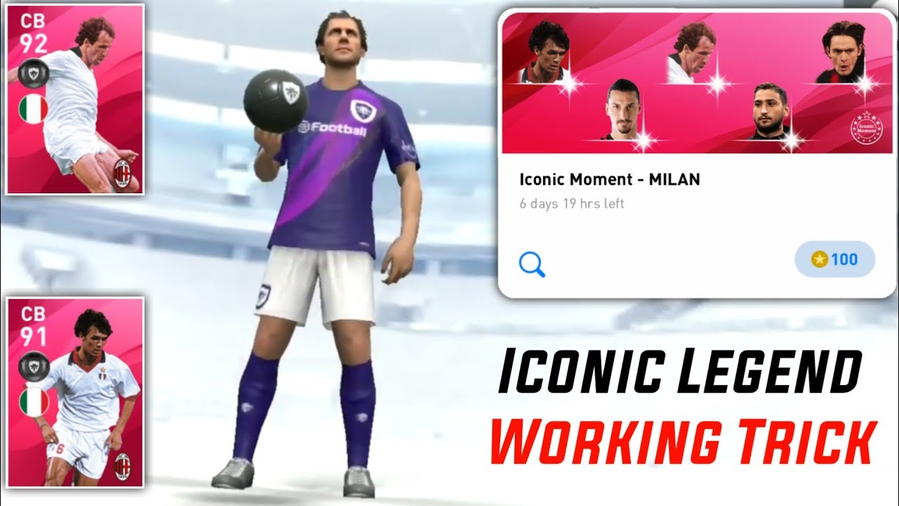 ICONIC LEGEND TRICK IN ICONIC MILAN PACK PES 2020 MOBILE