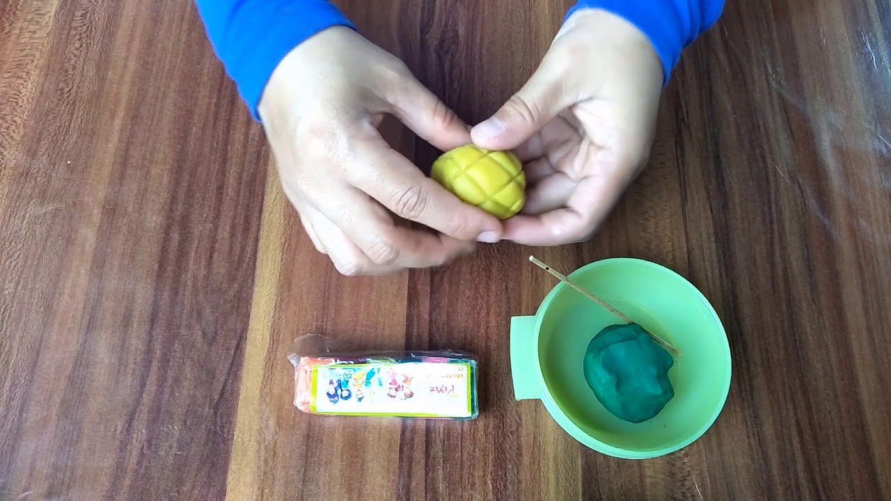 Membentuk Buah NANAS Dari Play Doh Lilin  Mainan  