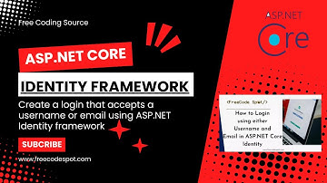 Implement Login with Username or Email in ASP.NET Core Identity