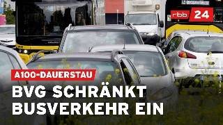 Verkehrschaos In Berlin A100-Verlängerung Legt Busverkehr Lahm
