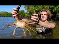 Solo mudcrab catch  cook in the mangroves eating only what i catch