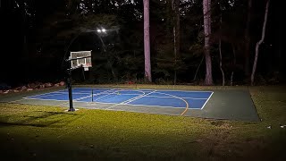 Goalrilla Basketball Hoop Light at Night