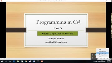 Part 3(Nepali) various built In type in C#