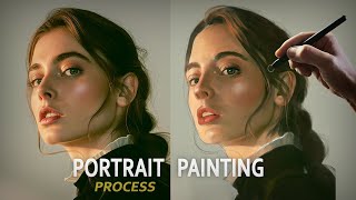 Portrait Painting Process / Krita