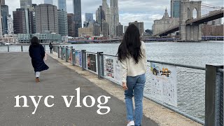 nyc vlog part II | flower market, boba, Brooklyn Bridge, Chinatown, flying home
