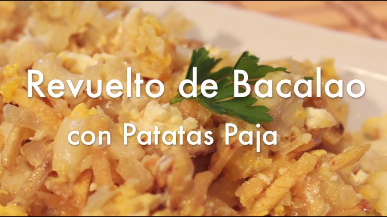 BACALAO DORADO ( A BRAS ) - Revuelto de Patatas Paja y Bacalao SUPER FACIL - Recetas con Pescado ✅