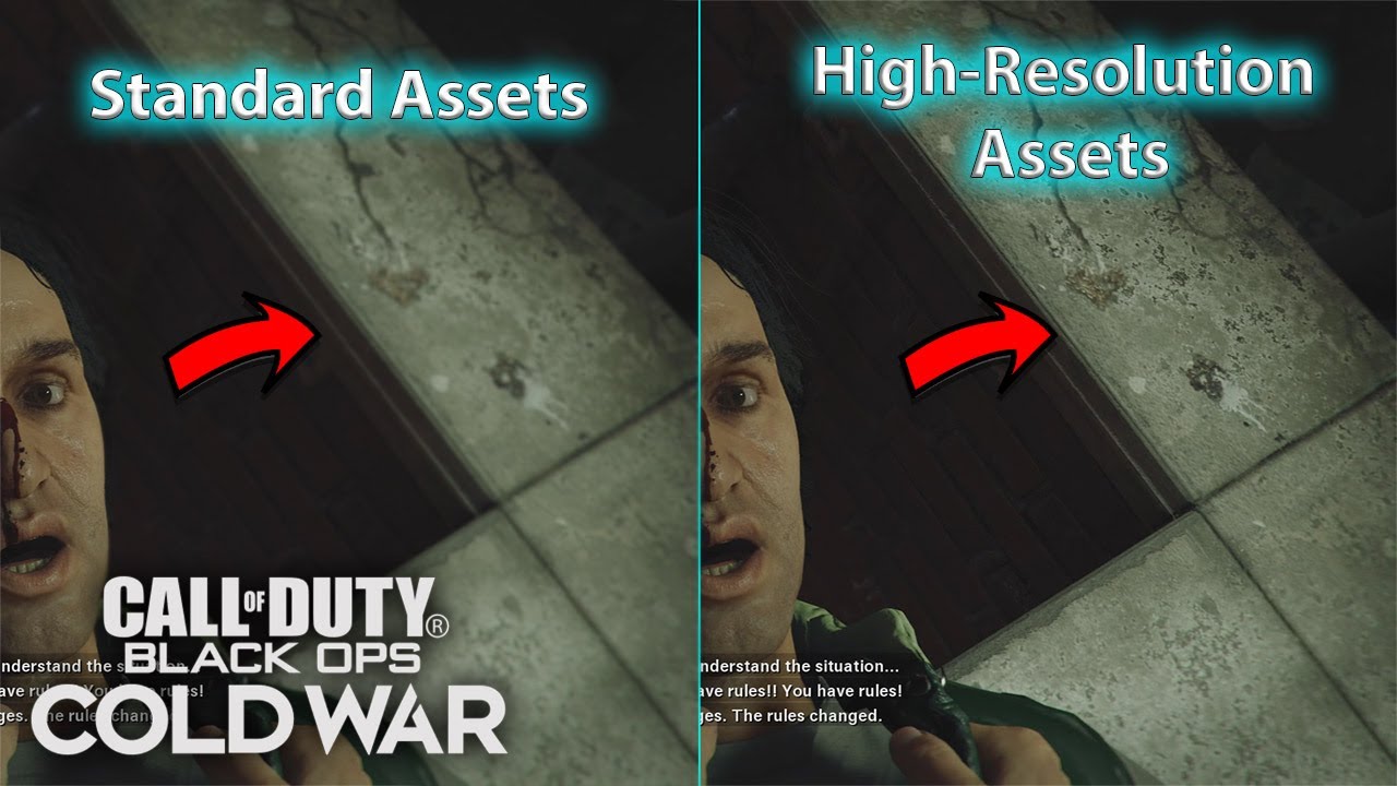 Black Ops Cold War Ultra Settings High Resolution Assets Comparison Youtube