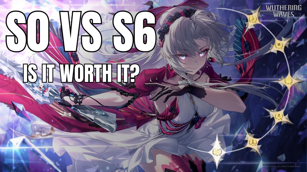 Carlotta S0 R1 vs S6 R1 Damage Comparison! | Wuthering Waves 2.0