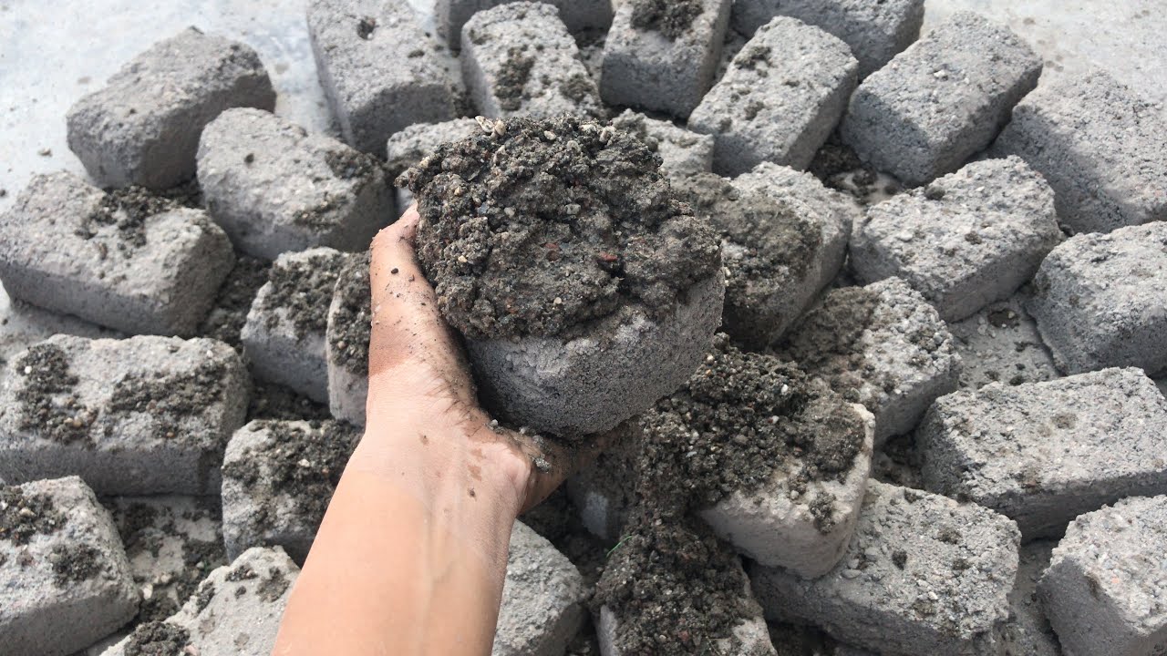 Bombastic crumbling video of multi stone sand cement dry floor ...