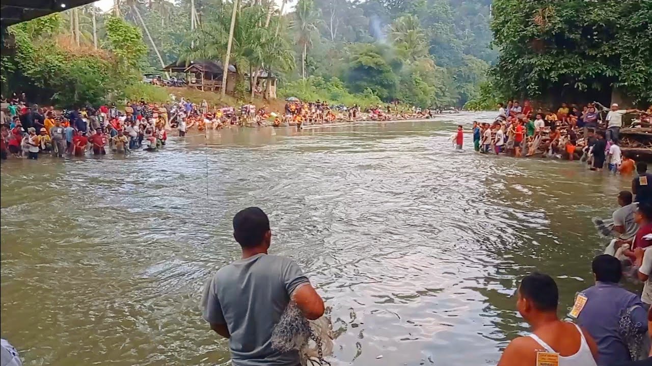 JALA IKAN DI SUNGAI, LUBUK LARANGAN LARU LOMBANG ||BARU KALI INI LIHAT IKAN SEBANYAK INI