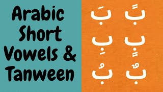 Learn Short Arabic vowels (FATHA  KASRAH DUMMA ) & Tanween