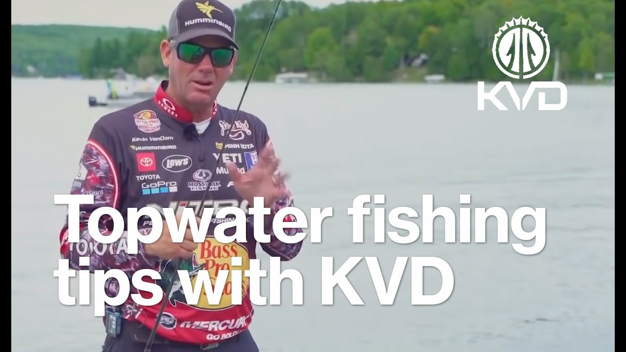 Fishing Topwaters in the right spots – bass fishing tips with KVD