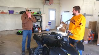 Surprising the Old Man with his dream sport quad!