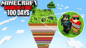 We Survived 100 Days on ONE RANDOM CHUNK in Hardcore Minecraft!