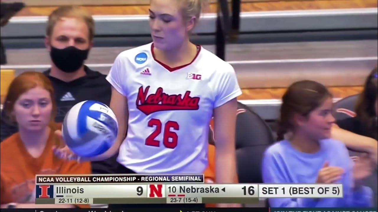 Lauren Stivrins Incredible Serving Nebraska Husker Volleyball Sweet ...
