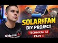 DIY Solar Fan Project 🔥 | Motor + Battery Generator Idea | Part 1