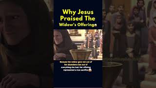 Why Jesus Really Praised The Widow's Offering 😱♥️ #Shorts #Youtubeshorts #Jesus #Catholic #Fypシ