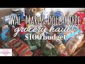 Walmart and dollar tree grocery haul / $100 grocery budget.