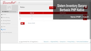 Sistem Inventory Barang Berbasis Web Php Native