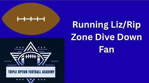 Running Liz/Rip Zone Dive Down Fan