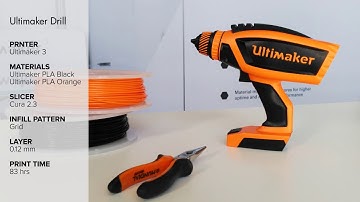 CREA 3D - Ultimaker 3 - Drill [timelapse]