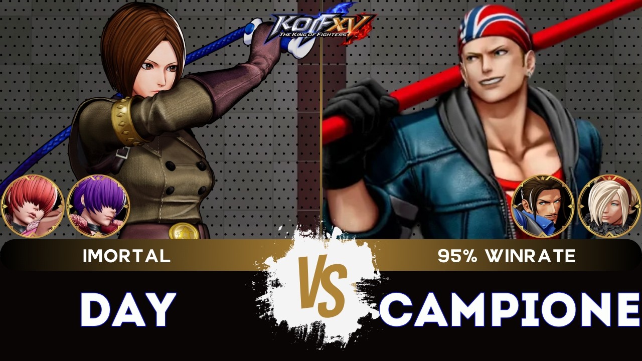 KOF XV ▰  DAY (O.Shermie/Whip/Shermie) 🆚 CAMPIONE!!! (Robert/Billy/Ash) 🎞️Replay Match - 3/26