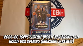 2025-26 Topps Chrome Update NBA Basketball Hobby Box Opening (Unboxing & Review)