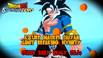 DB Sparking Zero | Limit Breaker Goku (Limit Breaking Divinity) Vs Super Baby Broly (SSJ4)