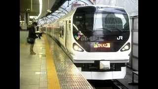 E257系特急「かいじ115号」東京発車（依頼MH付き）
