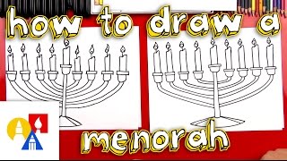 How To Draw A Menorah