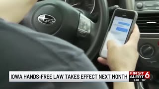 Authorities share reminders about Iowa’s new hands-free driving law