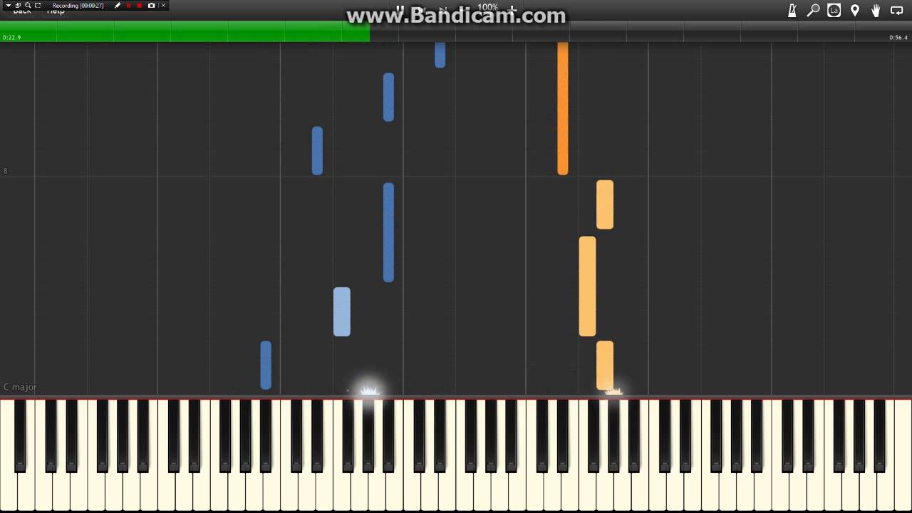 Tales of Zestiria Journey's End Instrumental (Synthesia Piano