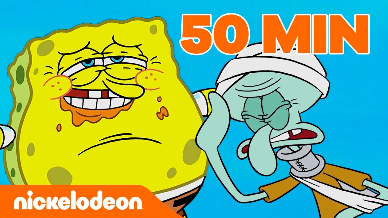 SpongeBob | De grappigste seizoen 10 momenten - 50 minuten van SpongeBob! | Nickelodeon Nederlands