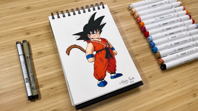 Drawing Gohan Super Saiyan 2 with Colour Pencils, SSJ2, Dragon Ball Z, Budget Art😍😍😍, art, color, anime, drawing, Drawing Gohan Super Saiyan  2 with Colour Pencils