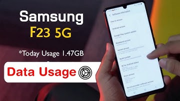 How to Show Data Usage in Samsung Galaxy F23 | Samsung Galaxy F23 Daily Data Usage Settings