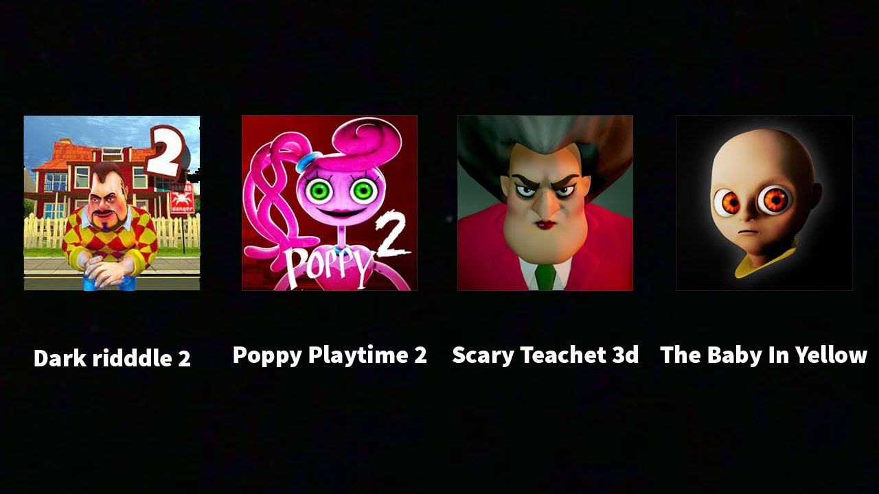 Poppy Playtime Chapter 2,Scary Teacher 3d,The Baby In Yellow,Dark ...