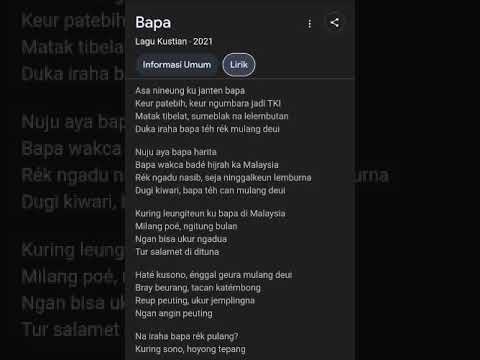 Karaoke sunda Bapak by Kustian. Karaoke original.