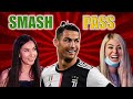 GIRLS SMASH OR PASS SOCCER/FOOTBALL PLAYERS 2 (ft. Ronaldo, Mbappe, Zlatan)