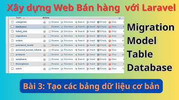 Laravel hướng dẫn xây dựng web bán hàng - Bài 3: Tạo các table dữ liệu category product brand