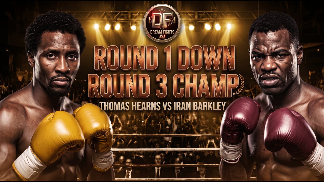 Hearns vs Barkley — Down In Round 1, Champion By Round 3 | AI Boxing Fight
