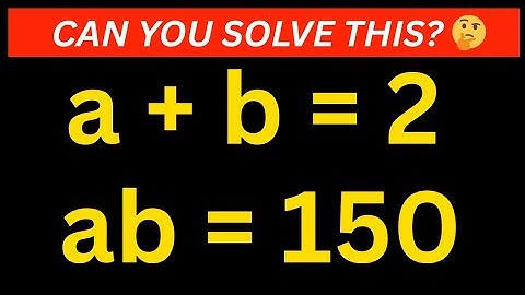 Math Olympiad Problem | How To Solve For (a,b) In This Problem | Quick Trick...