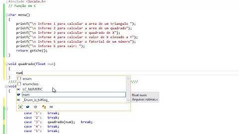Criando Funções em programação C - Visual Studio 2017