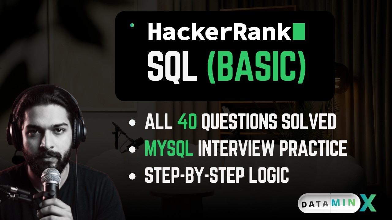 HackerRank SQL Basic Solutions All 40 Questions Solved & Explained ...